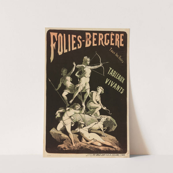 Folies-Bergere Tous Les Soirs Tableaux Vivants (1873-1883) by Imp. Emile Lévy