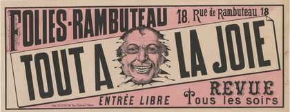 Folies-Rambuteau… Tout à la joie… – Revue (1879)