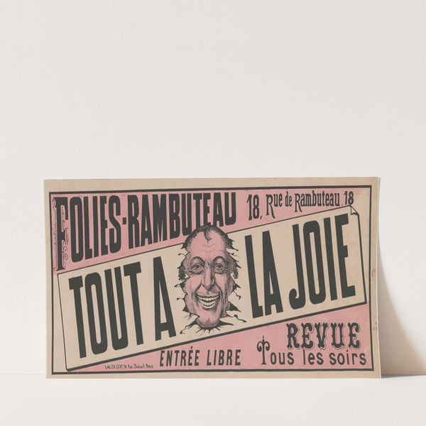 Folies-Rambuteau… Tout à la joie… – Revue (1879) by Imp. Charles Lévy