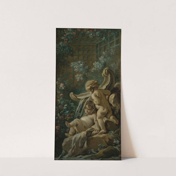 Fontaine avec deux amours dont l’un est couché (1765-1770) by François Boucher