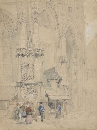 Fontaine S. Maclou, tegen de S. Maclou te Rouaan