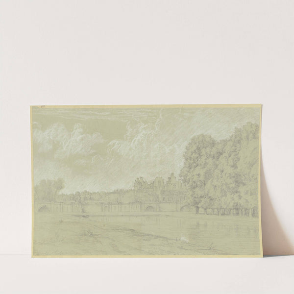 Fontainebleau, Schloß und Teich by Peter Burnitz