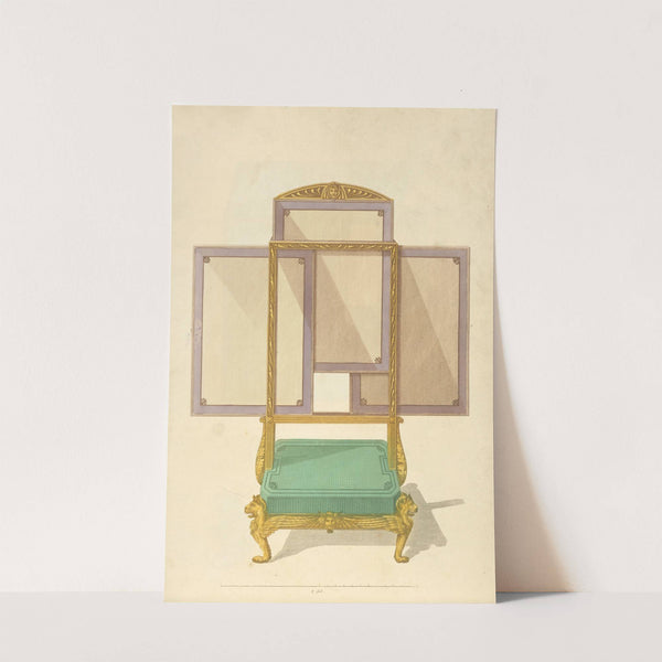 Foot stool firescreen. by Thomas Sheraton