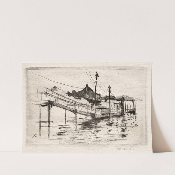 Footbridge, Bridgeport, Connecticut (1888–89) by John Henry Twachtman