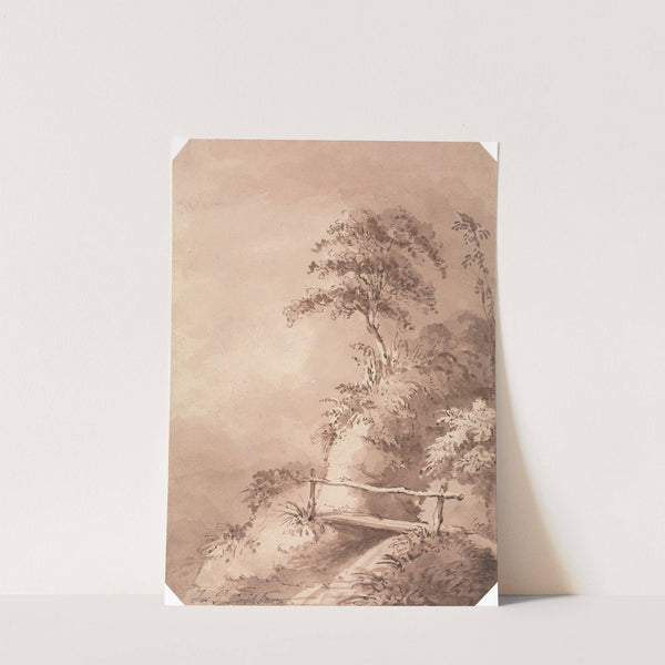 Footbridge over Hilly Stream by James Pattison Cockburn