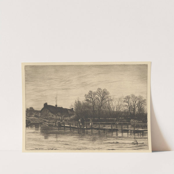 Footbridge over the Wiley by Richard Samuel Chattock