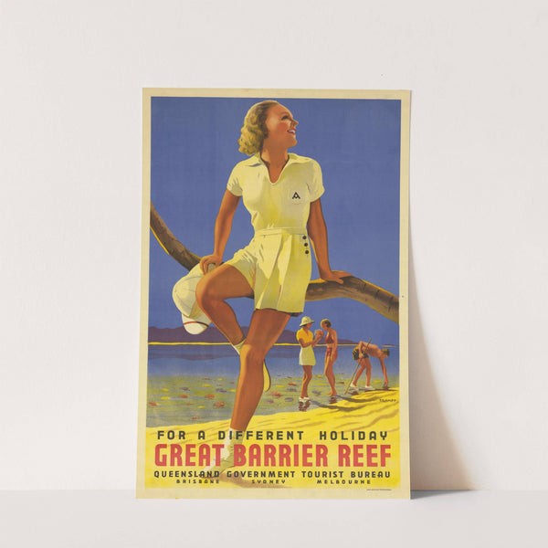For a Different Holiday, Great Barrier Reef (1939) by Percival Trompf