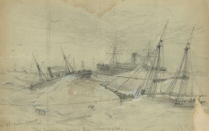For Ft. Fisher direct. The Expedition leaving the Chesapeake