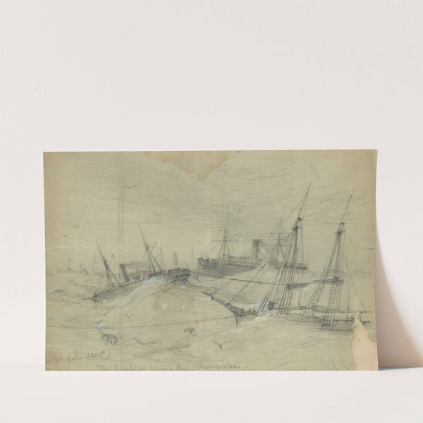 For Ft. Fisher direct. The Expedition leaving the Chesapeake by Alfred Rudolph Waud