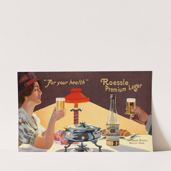 For your health. Roessle premium lager (1880)