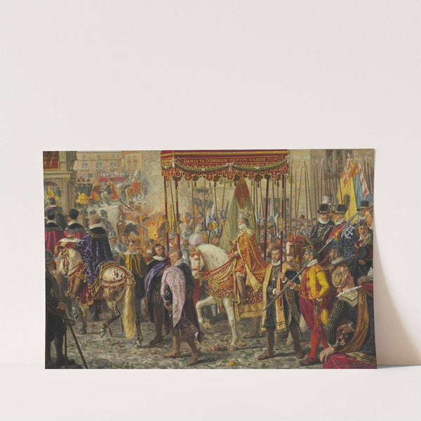 Forarbejde til Christian IV's Kroningstog 1596 by Rasmus Christiansen