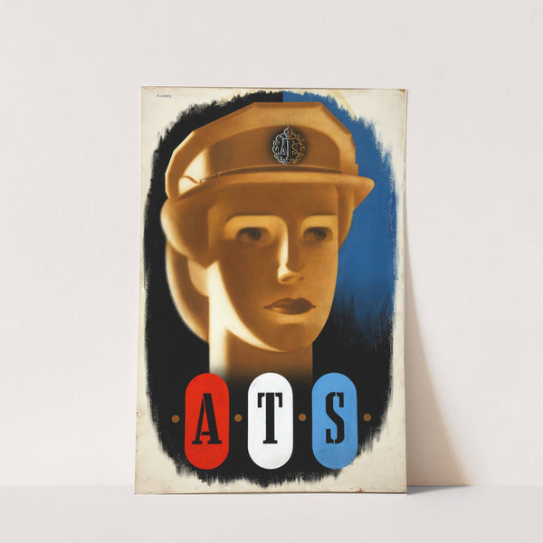 Forces Recruitment ATS (girl’s head) (between 1939 and 1946) by Abram Games