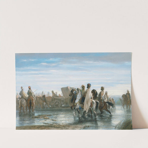 Fording a River (1845) by Alexandre-Gabriel Decamps