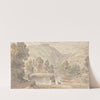 Fording the Stream in a Mountain Valley by James Duffield Harding