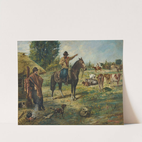 Foreman and rebellious peasant by Martín Boneo