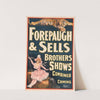 Forepaugh and Sells Brothers shows combined coming (1899) by Strobridge & Co. Lith.