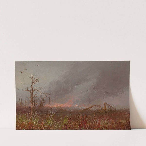 Forest Fire (circa 1870-80) by American School