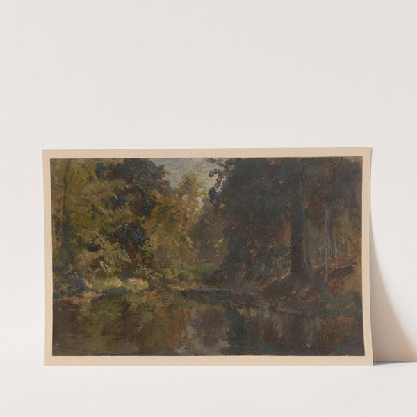 Forest lake in Oborniki Śląskie (1850-1881) by Adolf Dressler