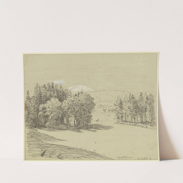 Forest landscape (1920) by Hans Thoma