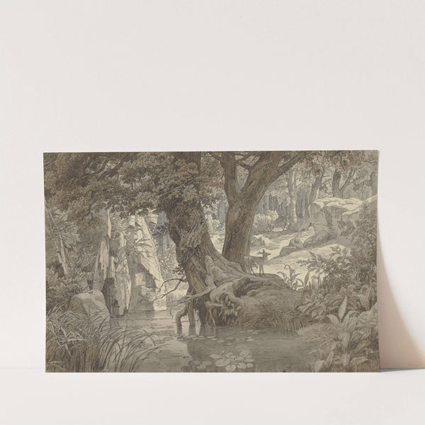 Forest landscape by Johann Wilhelm Schirmer