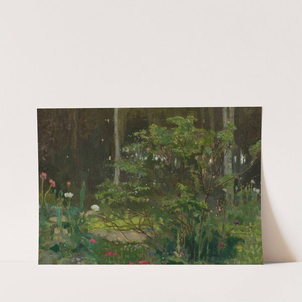 Forest landscape by Piotr Hipolit Krasnodębski