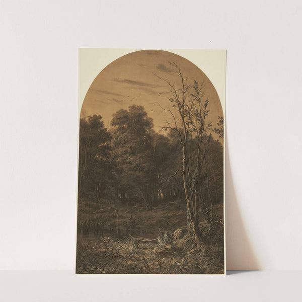 Forest Landscape near a Pond by Adolphe Appian