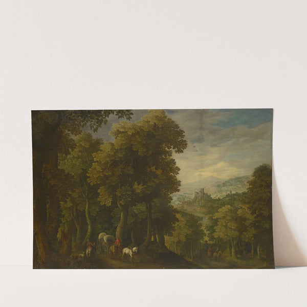 Forest Landscape with Coach by Anonymous