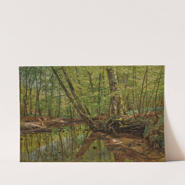 Forest landscape with river (1899) by Peder Mønsted