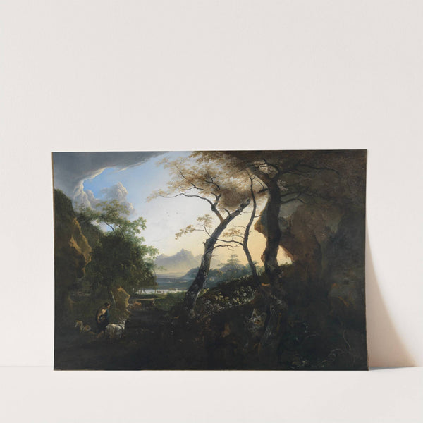 Forest landscape with shepherds (1659) by Adam Pynacker
