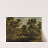 Forest Landscape with Village by Gillis Claesz. de Hondecoeter