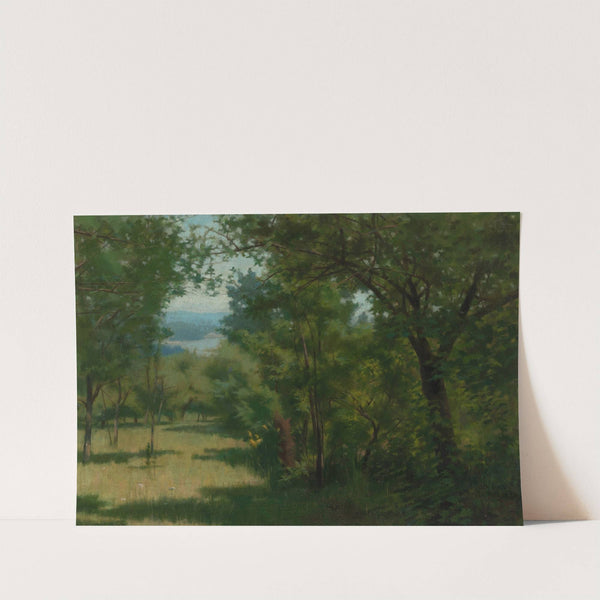 Forest Opening with Lake in the Distance by Joe Evans