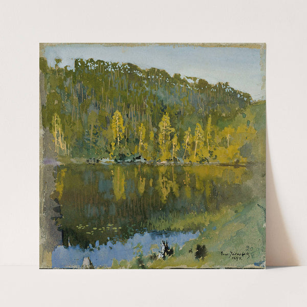 Forest Pond, Landscape Study by Eero Järnefelt
