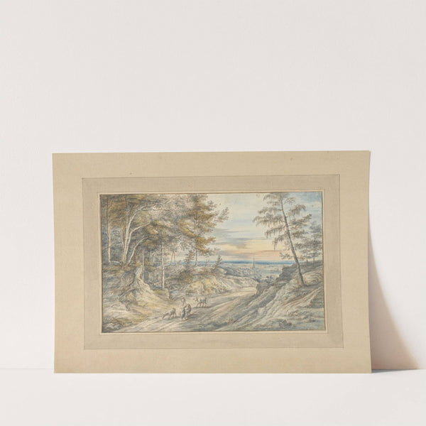 Forest Road at Evening by Lucas van Uden