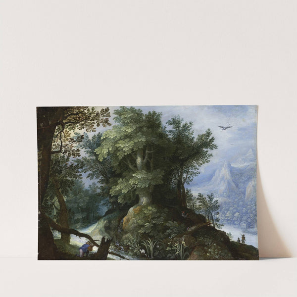 Forest Scene with Hunters by Circle Of Gillis Van Coninxloo