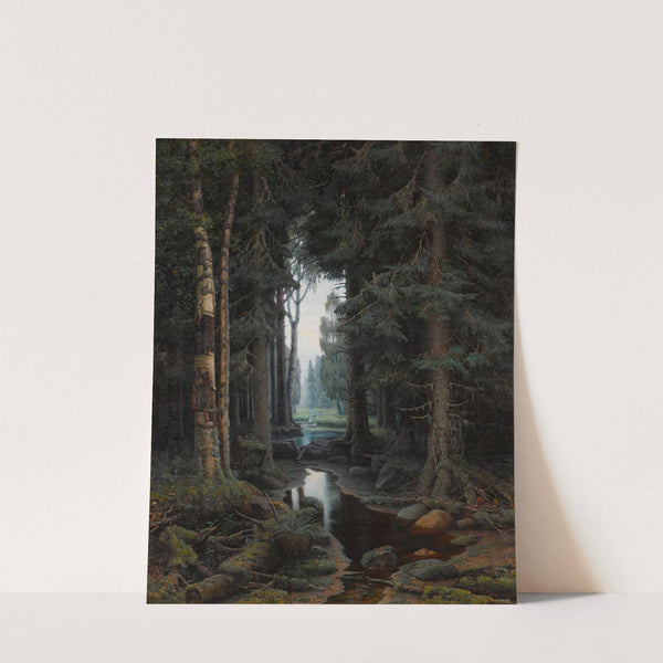 Forest Stream by Vladimir Arkhipovich Bondarenko