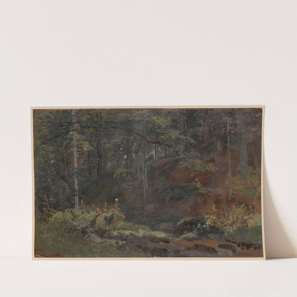 Forest stream II (1850-1881) by Adolf Dressler