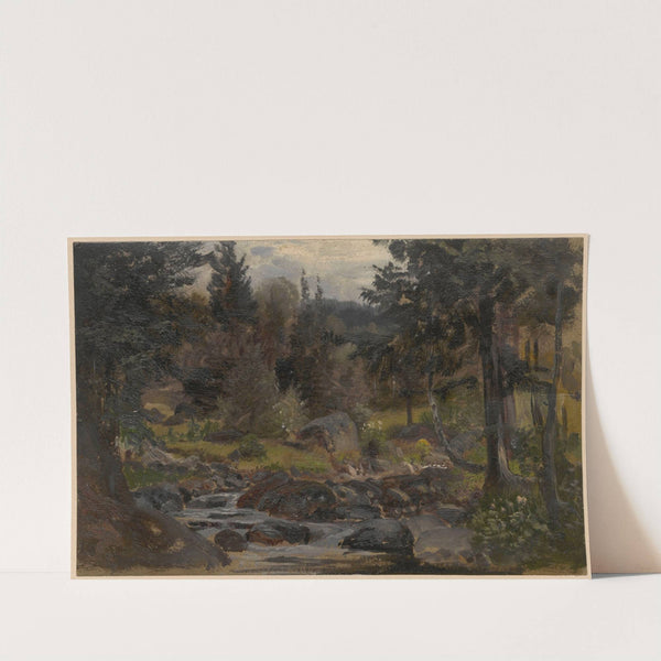 Forest stream in Przesieka. (1850-1881) by Adolf Dressler