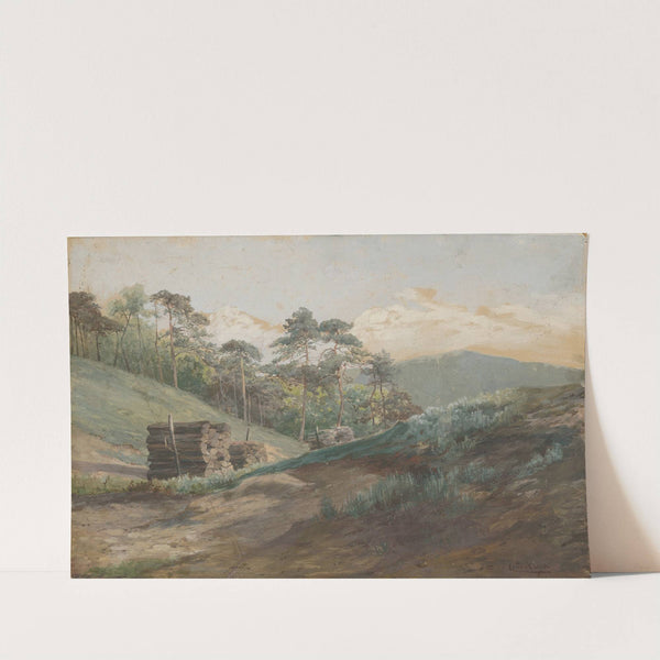 Forest Valley with Wood Logs (1894–1895) by Ľudovít Čordák