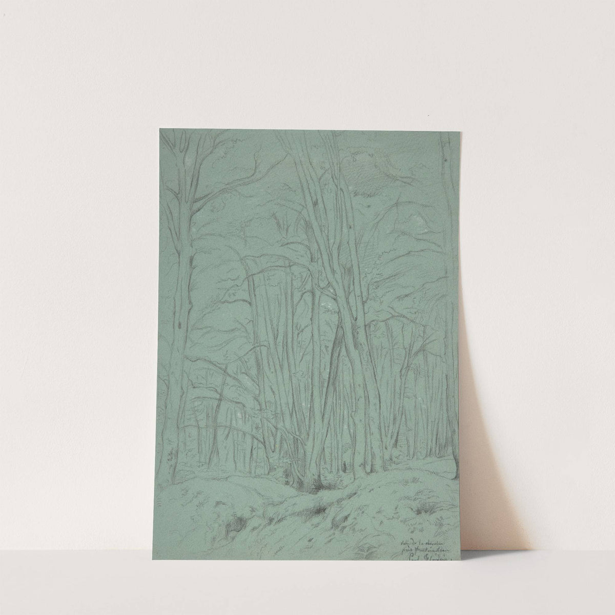Forest View Near Fontainebleau (19th century) by Jean-Paul Flandrin