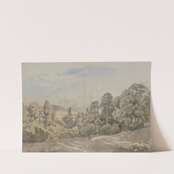 Forest with distant view by Johann Wilhelm Schirmer