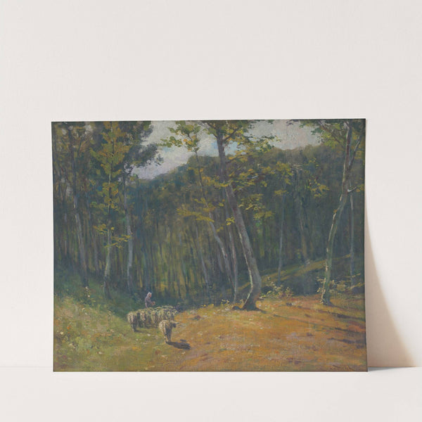 Forest with sheep (1900–1910) by Ľudovít Čordák