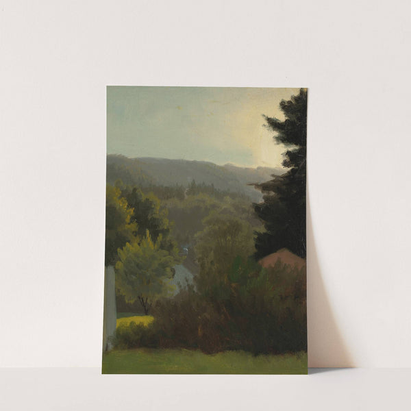 Forested Hills by Albert Bierstadt