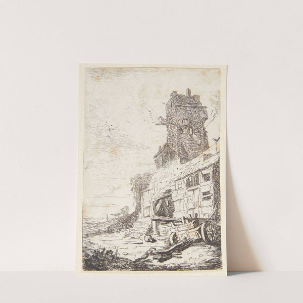 Forfaldent hus by Bartholomeus Breenbergh