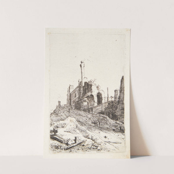 Forfaldent palads ved Tivoli by Bartholomeus Breenbergh