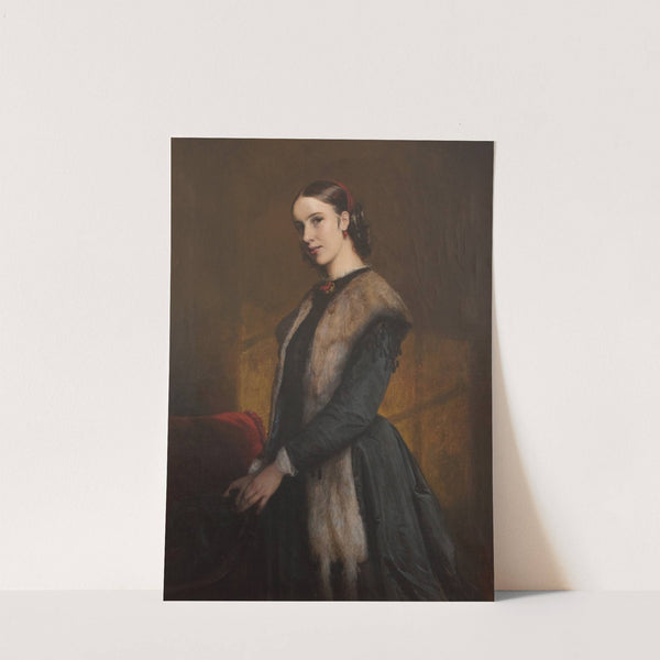 Forfatterinden Emma Kraft (1834 – 1881) by Elisabeth Jerichau Baumann