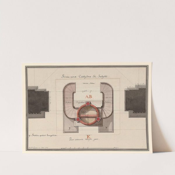 Forma norae cathedrae Sti Sulpitii – plans de la nouvelle chaire à prêcher pour la paroisse de St. Sulpice (1789) by Jean Jacques Lequeu