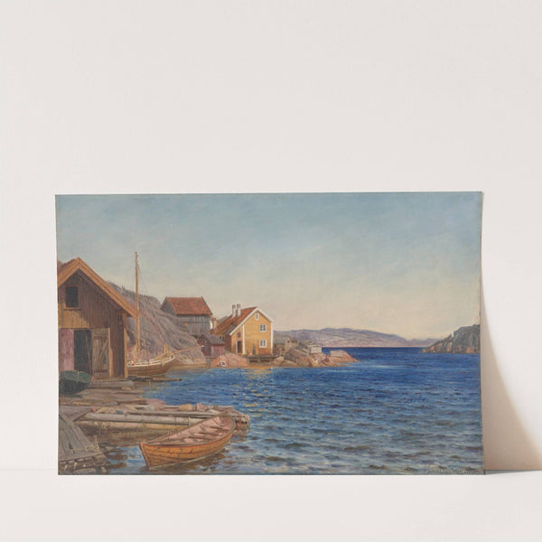 Formiddag i Ny-Hellesund by Amaldus Nielsen