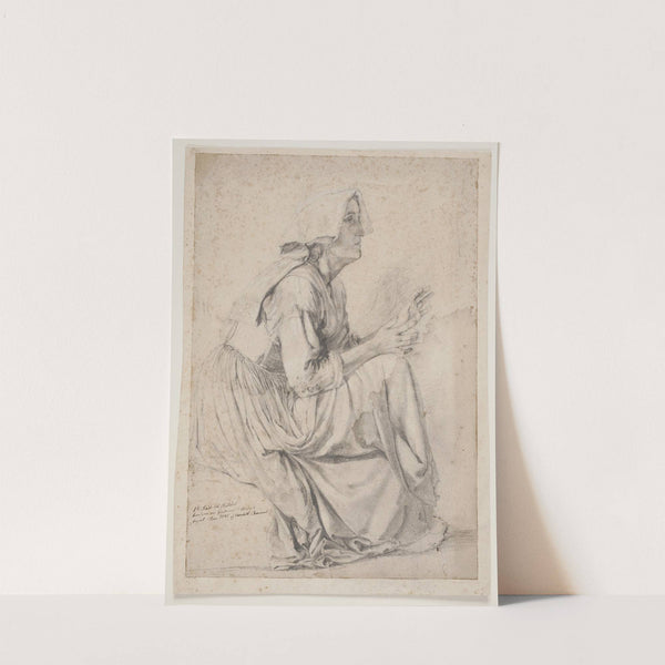 Første studie til billedet med kvinderne ved fontæ i A (1845) by Elisabeth Jerichau Baumann