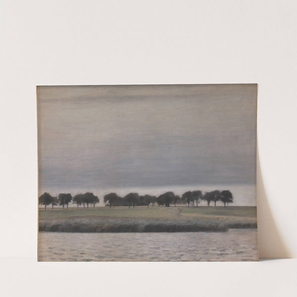 Forstudie til 'Solregn. Gentofte Sø' by Vilhelm Hammershøi