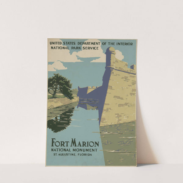 Fort Marion National Monument, St. Augustine, Florida (1938) by Chester Don Powell